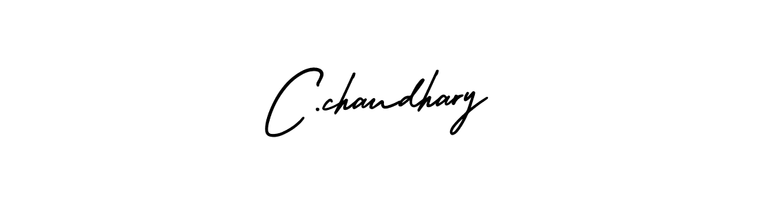 You should practise on your own different ways (AmerikaSignatureDemo-Regular) to write your name (C.chaudhary) in signature. don't let someone else do it for you. C.chaudhary signature style 3 images and pictures png