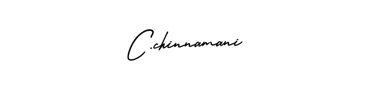 Create a beautiful signature design for name C.chinnamani. With this signature (AmerikaSignatureDemo-Regular) fonts, you can make a handwritten signature for free. C.chinnamani signature style 3 images and pictures png