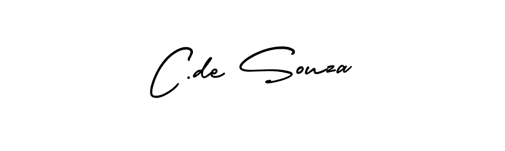 if you are searching for the best signature style for your name C.de Souza. so please give up your signature search. here we have designed multiple signature styles  using AmerikaSignatureDemo-Regular. C.de Souza signature style 3 images and pictures png