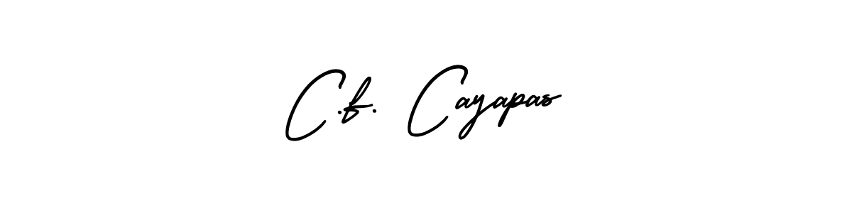 Use a signature maker to create a handwritten signature online. With this signature software, you can design (AmerikaSignatureDemo-Regular) your own signature for name C.f. Cayapas. C.f. Cayapas signature style 3 images and pictures png