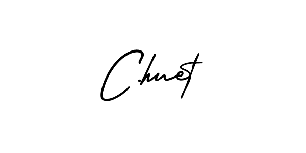 Make a beautiful signature design for name C.huet. With this signature (AmerikaSignatureDemo-Regular) style, you can create a handwritten signature for free. C.huet signature style 3 images and pictures png