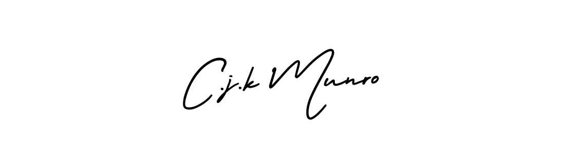 How to make C.j.k Munro signature? AmerikaSignatureDemo-Regular is a professional autograph style. Create handwritten signature for C.j.k Munro name. C.j.k Munro signature style 3 images and pictures png