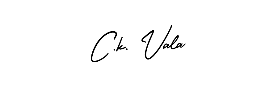 You should practise on your own different ways (AmerikaSignatureDemo-Regular) to write your name (C.k. Vala) in signature. don't let someone else do it for you. C.k. Vala signature style 3 images and pictures png