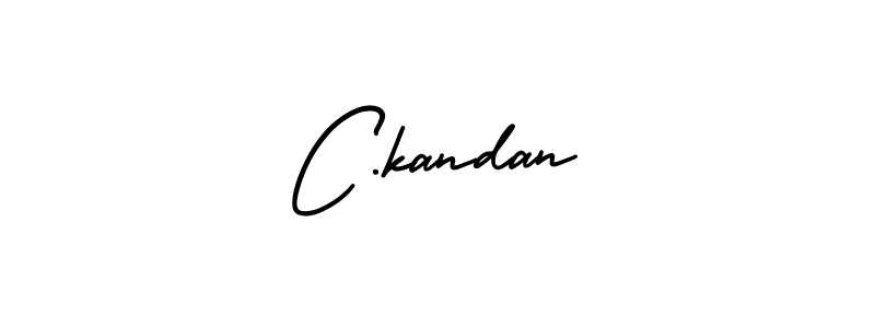 C.kandan stylish signature style. Best Handwritten Sign (AmerikaSignatureDemo-Regular) for my name. Handwritten Signature Collection Ideas for my name C.kandan. C.kandan signature style 3 images and pictures png