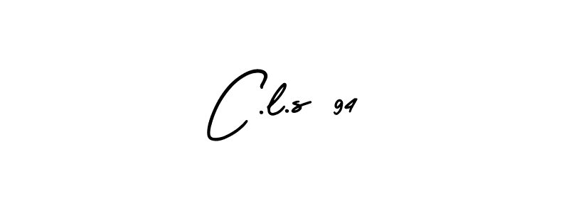 This is the best signature style for the C.l.s 94 name. Also you like these signature font (AmerikaSignatureDemo-Regular). Mix name signature. C.l.s 94 signature style 3 images and pictures png