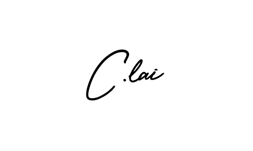 Design your own signature with our free online signature maker. With this signature software, you can create a handwritten (AmerikaSignatureDemo-Regular) signature for name C.lai. C.lai signature style 3 images and pictures png