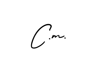 if you are searching for the best signature style for your name C.m.. so please give up your signature search. here we have designed multiple signature styles  using AmerikaSignatureDemo-Regular. C.m. signature style 3 images and pictures png