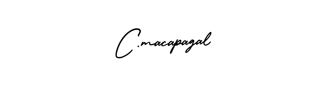 The best way (AmerikaSignatureDemo-Regular) to make a short signature is to pick only two or three words in your name. The name C.macapagal include a total of six letters. For converting this name. C.macapagal signature style 3 images and pictures png