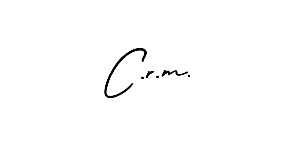 How to make C.r.m. name signature. Use AmerikaSignatureDemo-Regular style for creating short signs online. This is the latest handwritten sign. C.r.m. signature style 3 images and pictures png