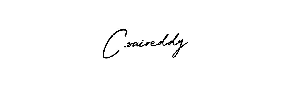 C.saireddy stylish signature style. Best Handwritten Sign (AmerikaSignatureDemo-Regular) for my name. Handwritten Signature Collection Ideas for my name C.saireddy. C.saireddy signature style 3 images and pictures png