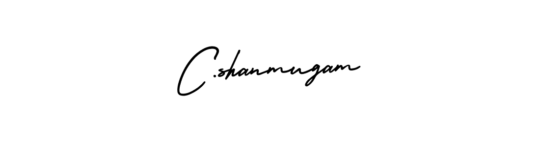 Create a beautiful signature design for name C.shanmugam. With this signature (AmerikaSignatureDemo-Regular) fonts, you can make a handwritten signature for free. C.shanmugam signature style 3 images and pictures png