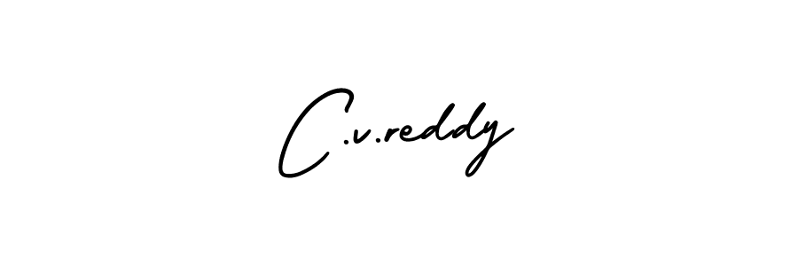 Make a beautiful signature design for name C.v.reddy. With this signature (AmerikaSignatureDemo-Regular) style, you can create a handwritten signature for free. C.v.reddy signature style 3 images and pictures png