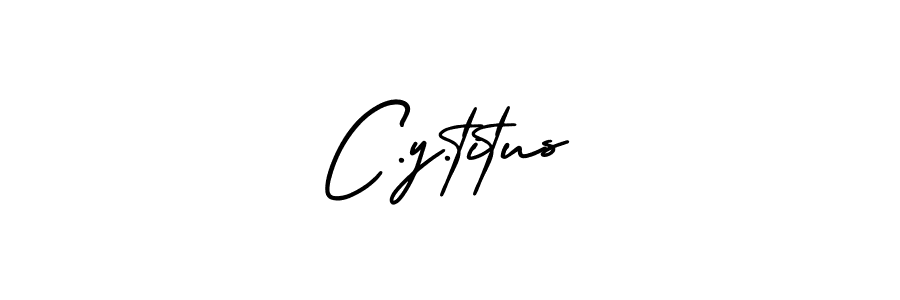 if you are searching for the best signature style for your name C.y.titus. so please give up your signature search. here we have designed multiple signature styles  using AmerikaSignatureDemo-Regular. C.y.titus signature style 3 images and pictures png