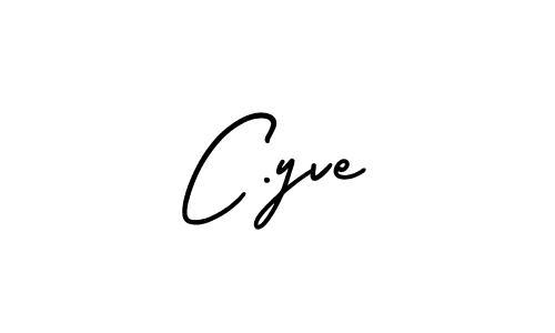 Create a beautiful signature design for name C.yve. With this signature (AmerikaSignatureDemo-Regular) fonts, you can make a handwritten signature for free. C.yve signature style 3 images and pictures png