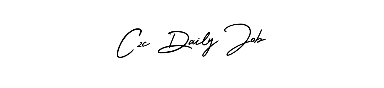 The best way (AmerikaSignatureDemo-Regular) to make a short signature is to pick only two or three words in your name. The name C2c Daily Job include a total of six letters. For converting this name. C2c Daily Job signature style 3 images and pictures png