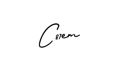 Make a beautiful signature design for name C87em. With this signature (AmerikaSignatureDemo-Regular) style, you can create a handwritten signature for free. C87em signature style 3 images and pictures png