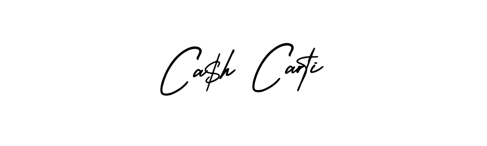 How to make Ca$h Carti name signature. Use AmerikaSignatureDemo-Regular style for creating short signs online. This is the latest handwritten sign. Ca$h Carti signature style 3 images and pictures png