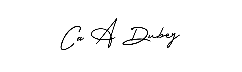 if you are searching for the best signature style for your name Ca A Dubey. so please give up your signature search. here we have designed multiple signature styles  using AmerikaSignatureDemo-Regular. Ca A Dubey signature style 3 images and pictures png