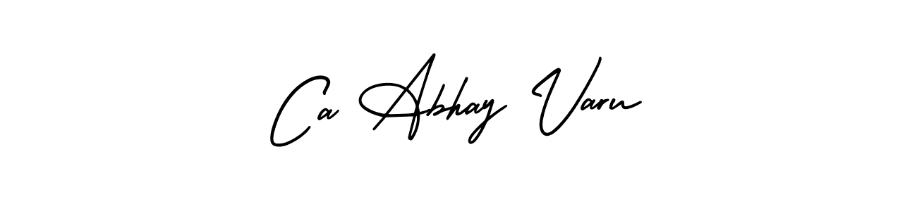 How to make Ca Abhay Varu signature? AmerikaSignatureDemo-Regular is a professional autograph style. Create handwritten signature for Ca Abhay Varu name. Ca Abhay Varu signature style 3 images and pictures png