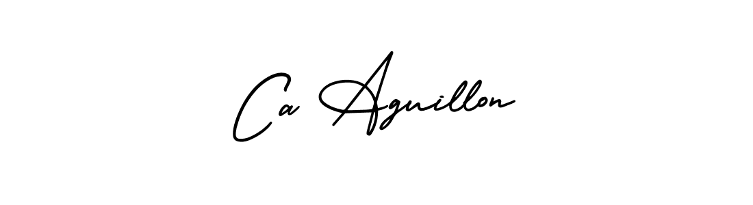 How to make Ca Aguillon signature? AmerikaSignatureDemo-Regular is a professional autograph style. Create handwritten signature for Ca Aguillon name. Ca Aguillon signature style 3 images and pictures png