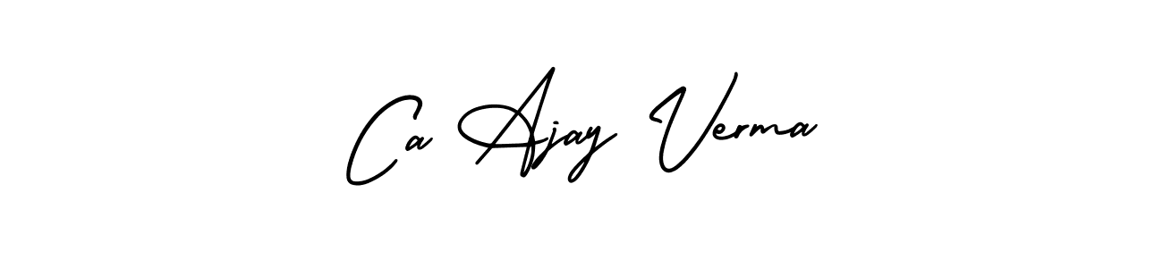 Make a short Ca Ajay Verma signature style. Manage your documents anywhere anytime using AmerikaSignatureDemo-Regular. Create and add eSignatures, submit forms, share and send files easily. Ca Ajay Verma signature style 3 images and pictures png