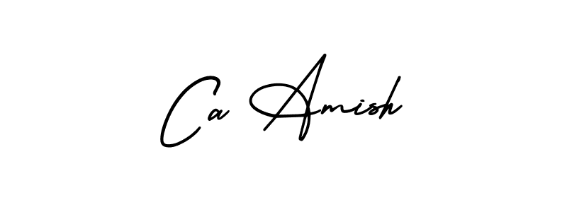 Create a beautiful signature design for name Ca Amish. With this signature (AmerikaSignatureDemo-Regular) fonts, you can make a handwritten signature for free. Ca Amish signature style 3 images and pictures png