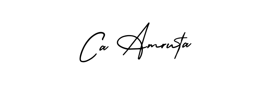 Best and Professional Signature Style for Ca Amruta. AmerikaSignatureDemo-Regular Best Signature Style Collection. Ca Amruta signature style 3 images and pictures png