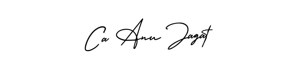 Make a beautiful signature design for name Ca Anu Jagat. Use this online signature maker to create a handwritten signature for free. Ca Anu Jagat signature style 3 images and pictures png