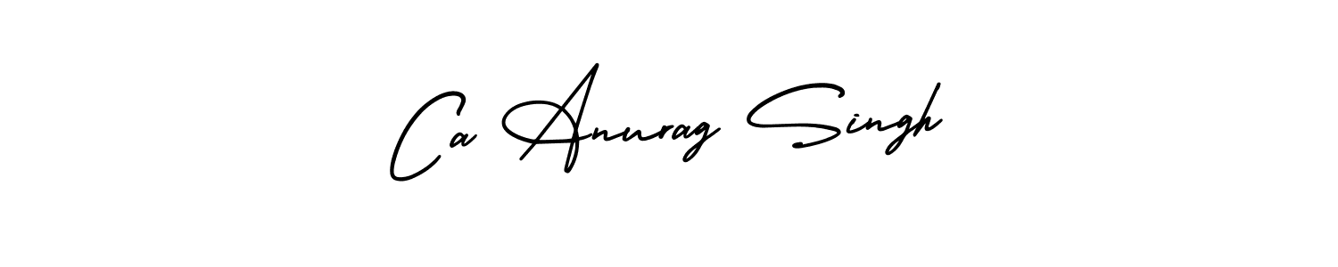 This is the best signature style for the Ca Anurag Singh name. Also you like these signature font (AmerikaSignatureDemo-Regular). Mix name signature. Ca Anurag Singh signature style 3 images and pictures png