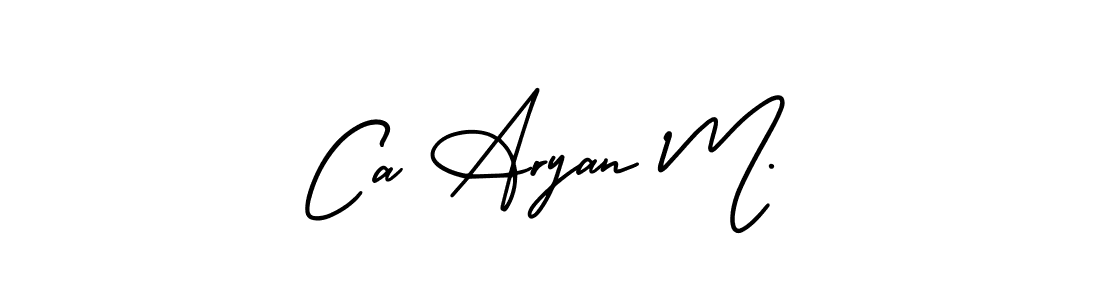 Make a beautiful signature design for name Ca Aryan M.. Use this online signature maker to create a handwritten signature for free. Ca Aryan M. signature style 3 images and pictures png