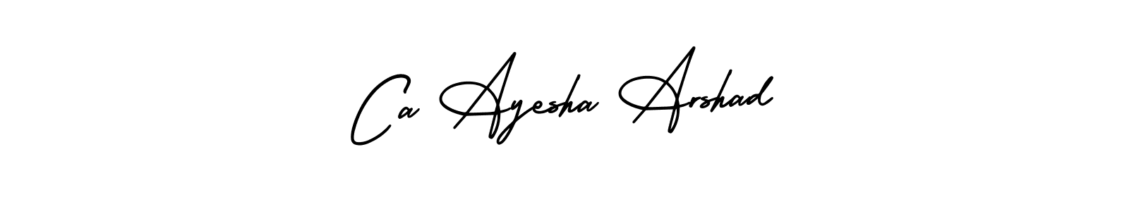 Make a beautiful signature design for name Ca Ayesha Arshad. Use this online signature maker to create a handwritten signature for free. Ca Ayesha Arshad signature style 3 images and pictures png