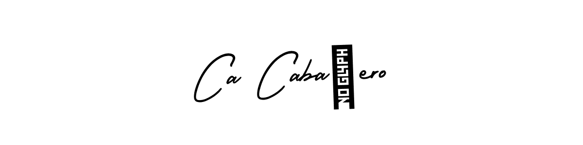 Ca CabaÑero stylish signature style. Best Handwritten Sign (AmerikaSignatureDemo-Regular) for my name. Handwritten Signature Collection Ideas for my name Ca CabaÑero. Ca CabaÑero signature style 3 images and pictures png