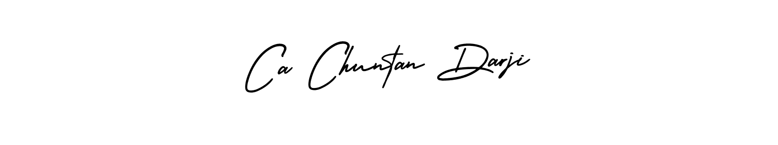 How to make Ca Chuntan Darji name signature. Use AmerikaSignatureDemo-Regular style for creating short signs online. This is the latest handwritten sign. Ca Chuntan Darji signature style 3 images and pictures png