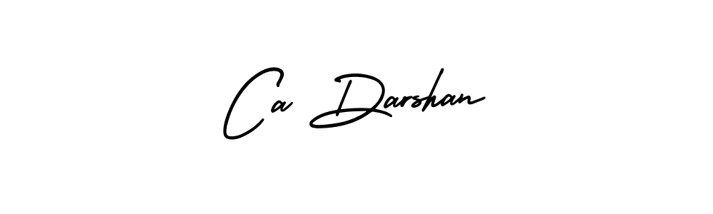 Ca Darshan stylish signature style. Best Handwritten Sign (AmerikaSignatureDemo-Regular) for my name. Handwritten Signature Collection Ideas for my name Ca Darshan. Ca Darshan signature style 3 images and pictures png
