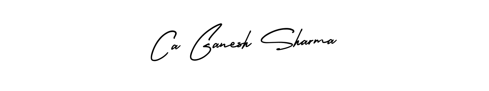 The best way (AmerikaSignatureDemo-Regular) to make a short signature is to pick only two or three words in your name. The name Ca Ganesh Sharma include a total of six letters. For converting this name. Ca Ganesh Sharma signature style 3 images and pictures png