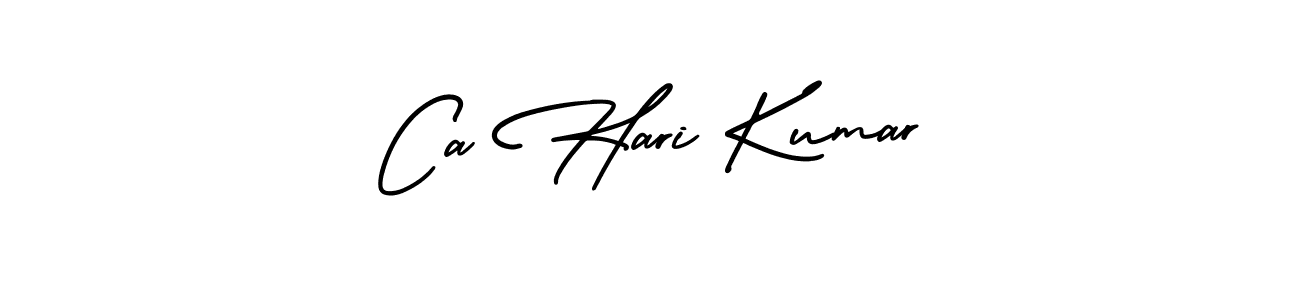 AmerikaSignatureDemo-Regular is a professional signature style that is perfect for those who want to add a touch of class to their signature. It is also a great choice for those who want to make their signature more unique. Get Ca Hari Kumar name to fancy signature for free. Ca Hari Kumar signature style 3 images and pictures png