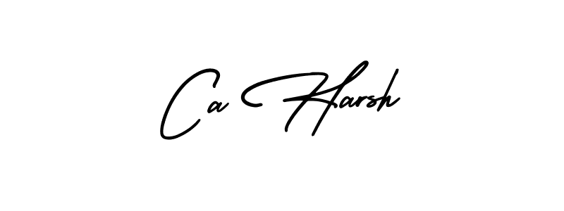 How to make Ca Harsh signature? AmerikaSignatureDemo-Regular is a professional autograph style. Create handwritten signature for Ca Harsh name. Ca Harsh signature style 3 images and pictures png