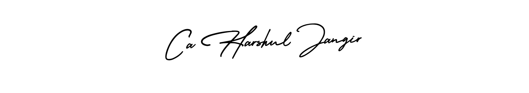 AmerikaSignatureDemo-Regular is a professional signature style that is perfect for those who want to add a touch of class to their signature. It is also a great choice for those who want to make their signature more unique. Get Ca Harshul Jangir name to fancy signature for free. Ca Harshul Jangir signature style 3 images and pictures png