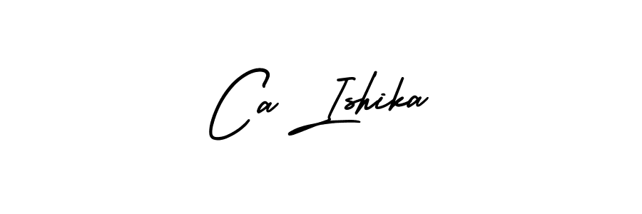 How to Draw Ca Ishika signature style? AmerikaSignatureDemo-Regular is a latest design signature styles for name Ca Ishika. Ca Ishika signature style 3 images and pictures png