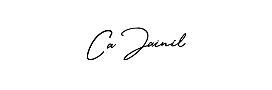 Design your own signature with our free online signature maker. With this signature software, you can create a handwritten (AmerikaSignatureDemo-Regular) signature for name Ca Jainil. Ca Jainil signature style 3 images and pictures png