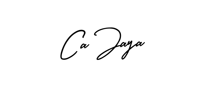 Design your own signature with our free online signature maker. With this signature software, you can create a handwritten (AmerikaSignatureDemo-Regular) signature for name Ca Jaya. Ca Jaya signature style 3 images and pictures png