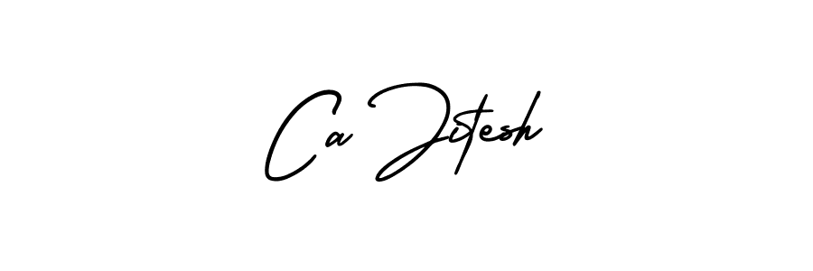 It looks lik you need a new signature style for name Ca Jitesh. Design unique handwritten (AmerikaSignatureDemo-Regular) signature with our free signature maker in just a few clicks. Ca Jitesh signature style 3 images and pictures png