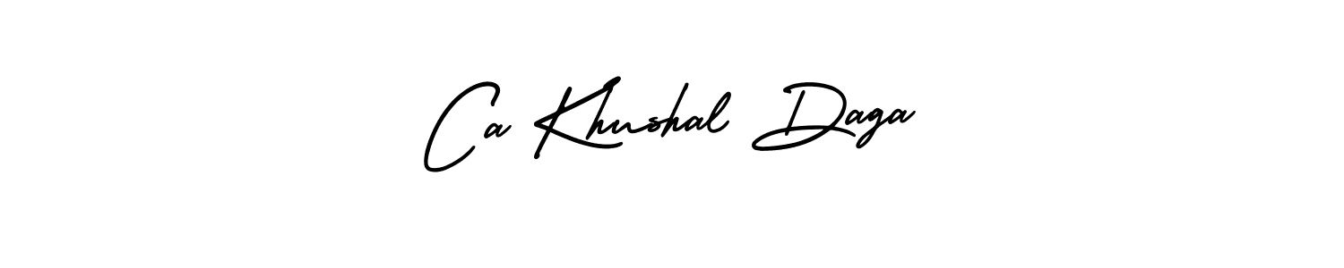 How to make Ca Khushal Daga signature? AmerikaSignatureDemo-Regular is a professional autograph style. Create handwritten signature for Ca Khushal Daga name. Ca Khushal Daga signature style 3 images and pictures png