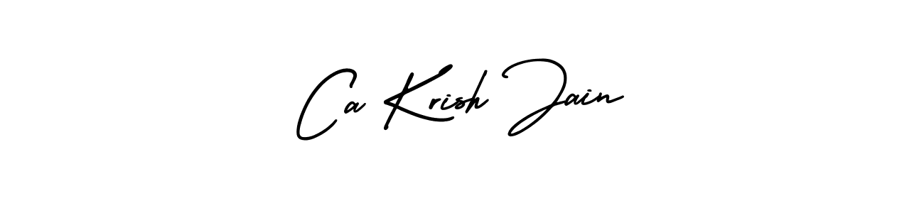 How to Draw Ca Krish Jain signature style? AmerikaSignatureDemo-Regular is a latest design signature styles for name Ca Krish Jain. Ca Krish Jain signature style 3 images and pictures png