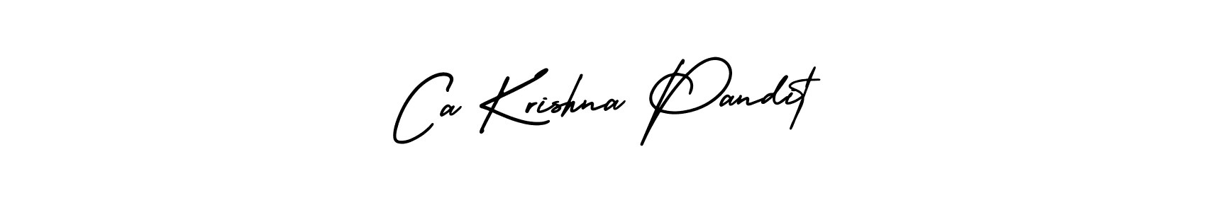 Also You can easily find your signature by using the search form. We will create Ca Krishna Pandit name handwritten signature images for you free of cost using AmerikaSignatureDemo-Regular sign style. Ca Krishna Pandit signature style 3 images and pictures png