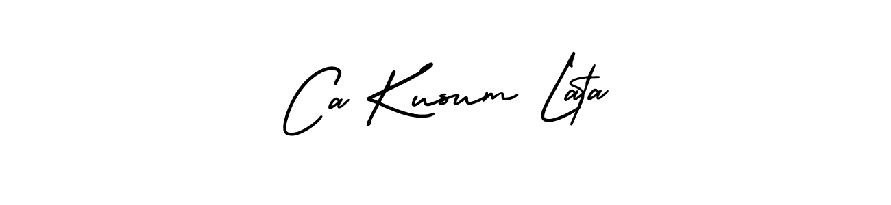 Best and Professional Signature Style for Ca Kusum Lata. AmerikaSignatureDemo-Regular Best Signature Style Collection. Ca Kusum Lata signature style 3 images and pictures png