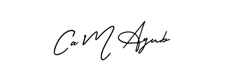 Also we have Ca M Ayub name is the best signature style. Create professional handwritten signature collection using AmerikaSignatureDemo-Regular autograph style. Ca M Ayub signature style 3 images and pictures png