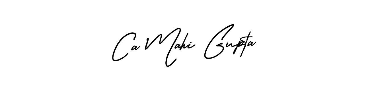 How to make Ca Mahi Gupta signature? AmerikaSignatureDemo-Regular is a professional autograph style. Create handwritten signature for Ca Mahi Gupta name. Ca Mahi Gupta signature style 3 images and pictures png