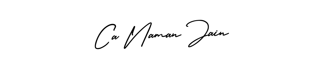 Create a beautiful signature design for name Ca Naman Jain. With this signature (AmerikaSignatureDemo-Regular) fonts, you can make a handwritten signature for free. Ca Naman Jain signature style 3 images and pictures png