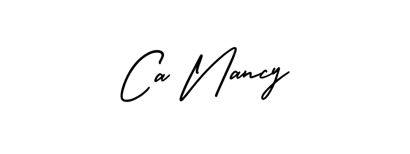 Similarly AmerikaSignatureDemo-Regular is the best handwritten signature design. Signature creator online .You can use it as an online autograph creator for name Ca Nancy. Ca Nancy signature style 3 images and pictures png